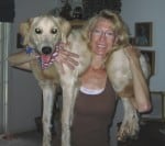 Tanner on Carrie's shoulders