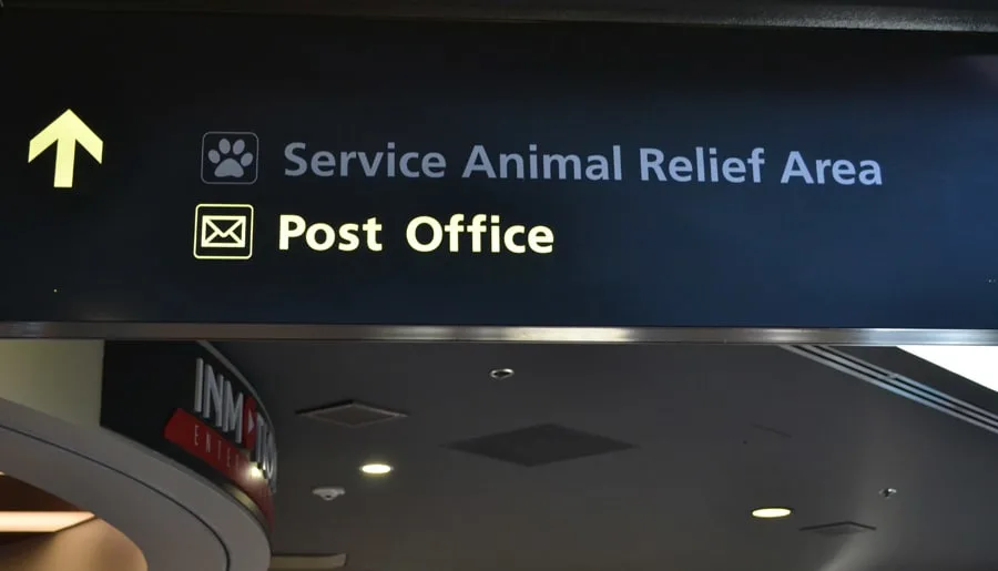 dog relief areas-sign