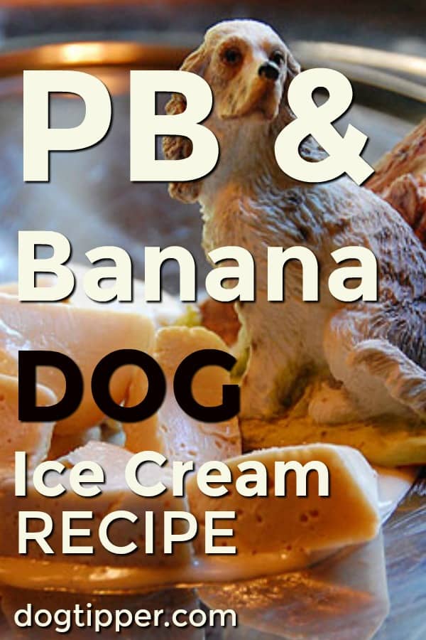 Peanut Butter and Banana Creamy Dog Treat