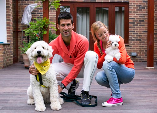 Tennis Star Novak Djokovic Shines a Spotlight on Dogs Trust