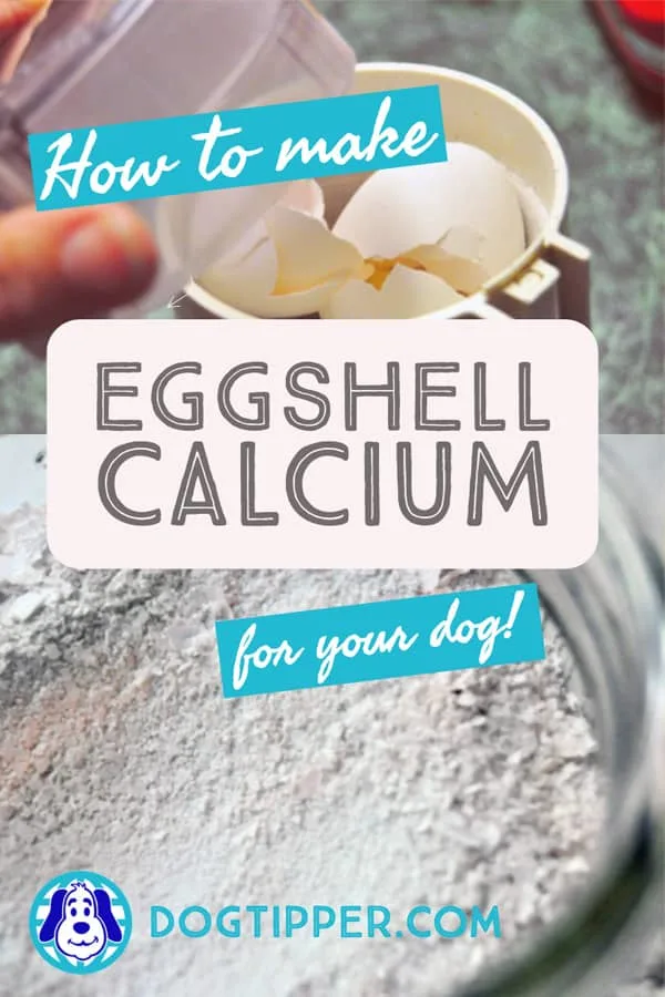 how to make eggshell calcium for your dog