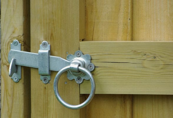make sure your gate is secure in dog friendly yard