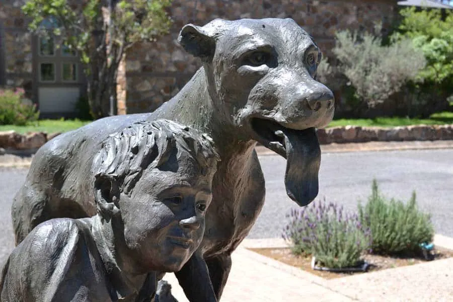 Old Yeller Statue, Mason, Texas