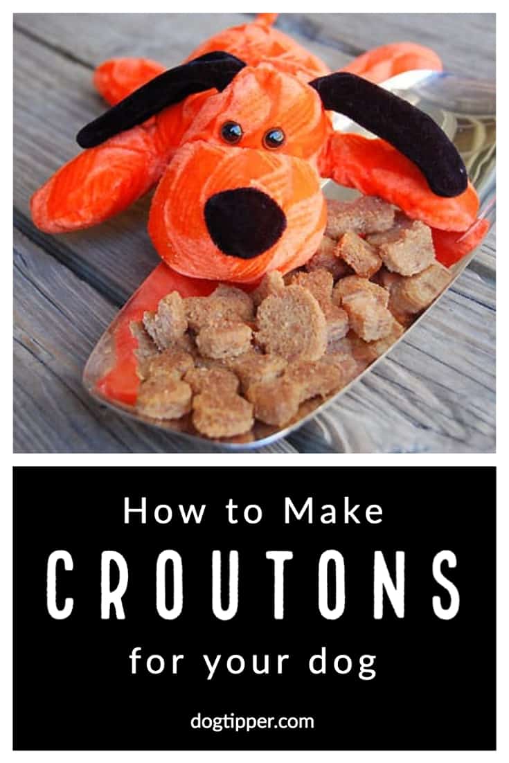 Crouton Recipe for Dog Treats #recipe