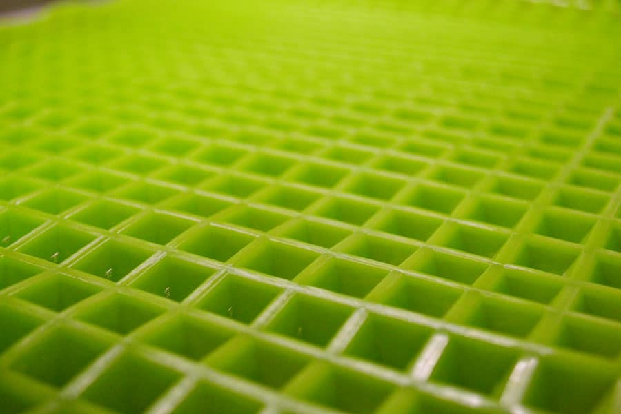closeup of pyramid silicone baking mat