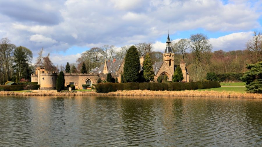 Newstead Abbey, the former estate of Lord Byron in Nottinghamshire, England