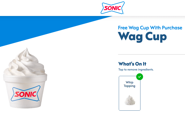 Sonic Wag Cup
