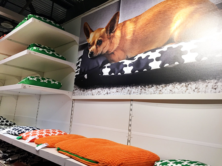 pet beds for sale in the IKEA store