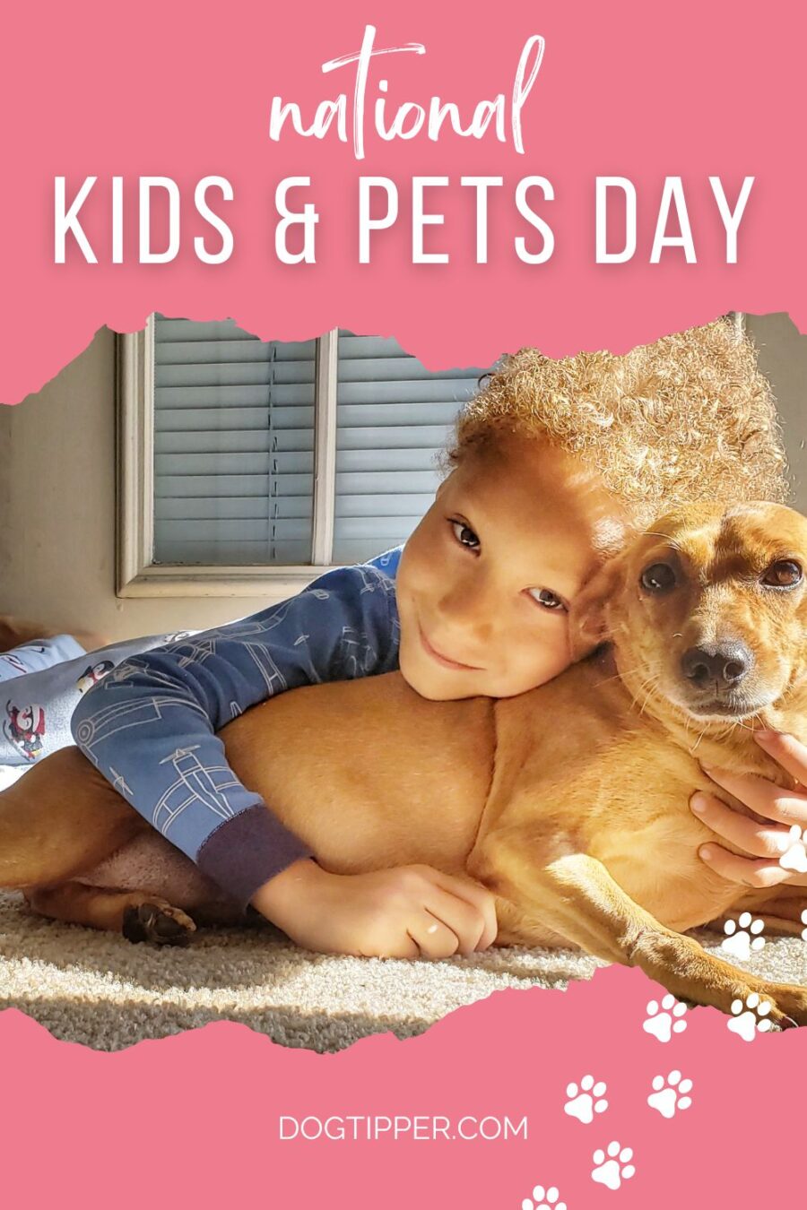 Children and pets day - pet holiday