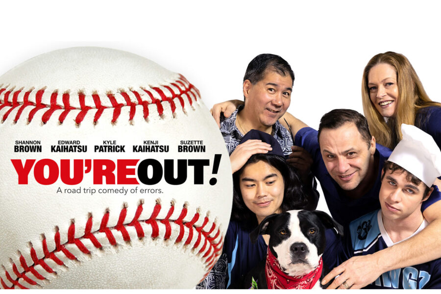 Comedy You're Out starring pit bull rescue dog