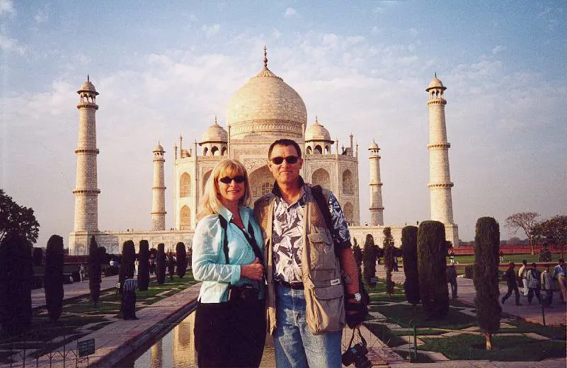 authors at Taj Mahal