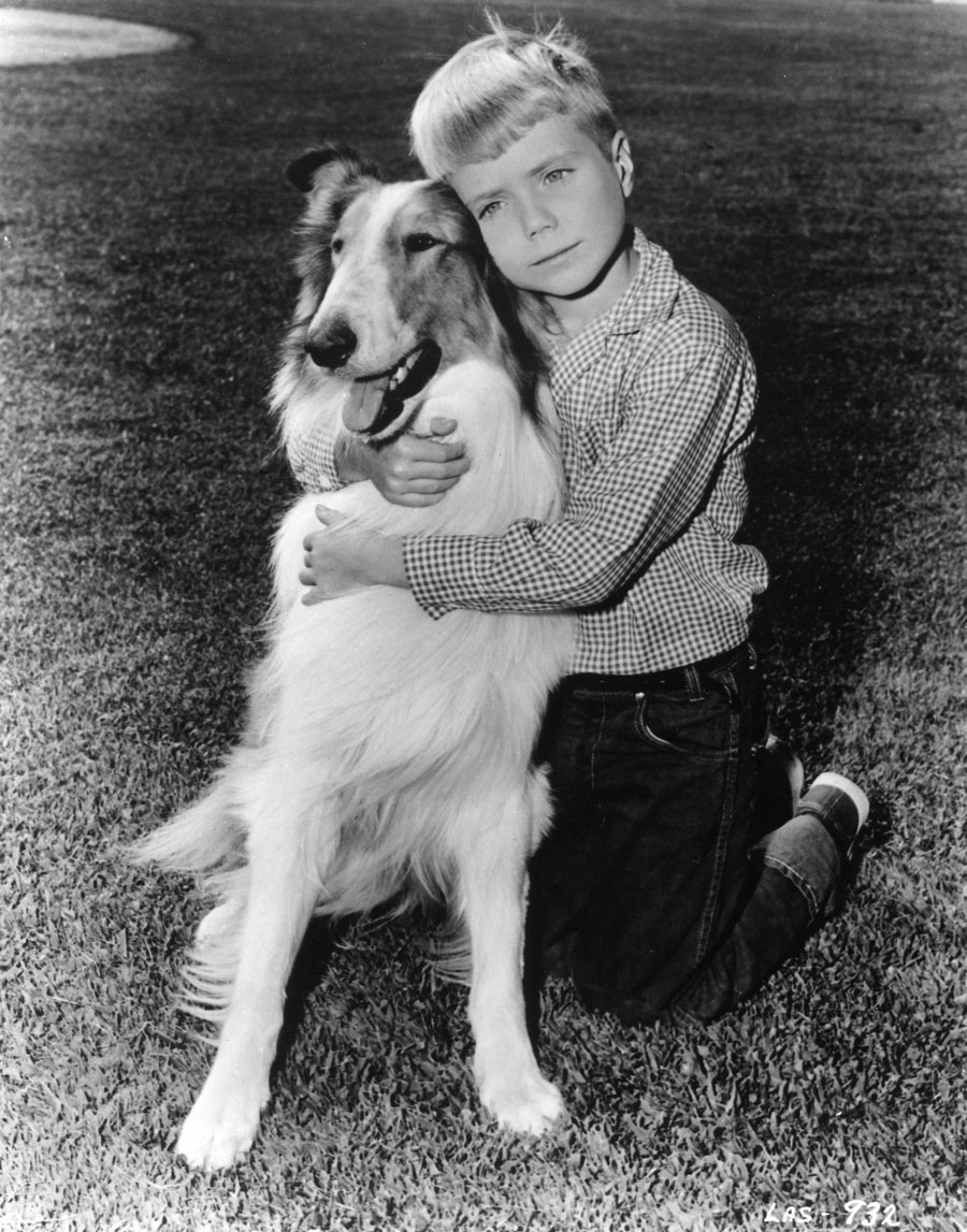 Lassie photo with actor Jon Provost. Photo courtesy Jon Provost Collection