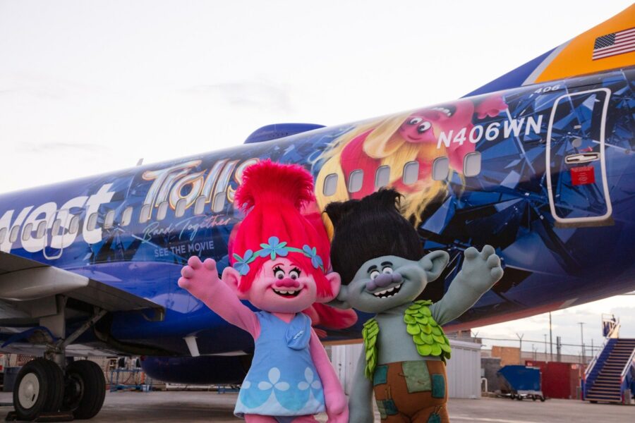Troll-themed Southwest Airlines plane