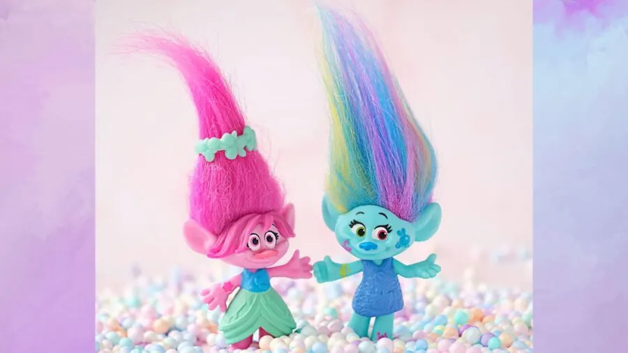 Trolls characters Poppy and Harper Pinsel;  imageShutterstock