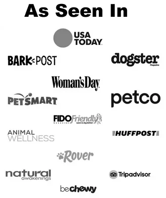 As Seen In box featuring logos of magazines and websites DogTipper and Paris Permenter have been seen in