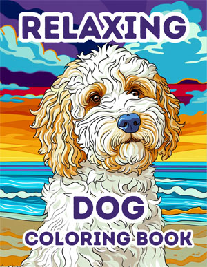 Relaxing Dog Coloring Book